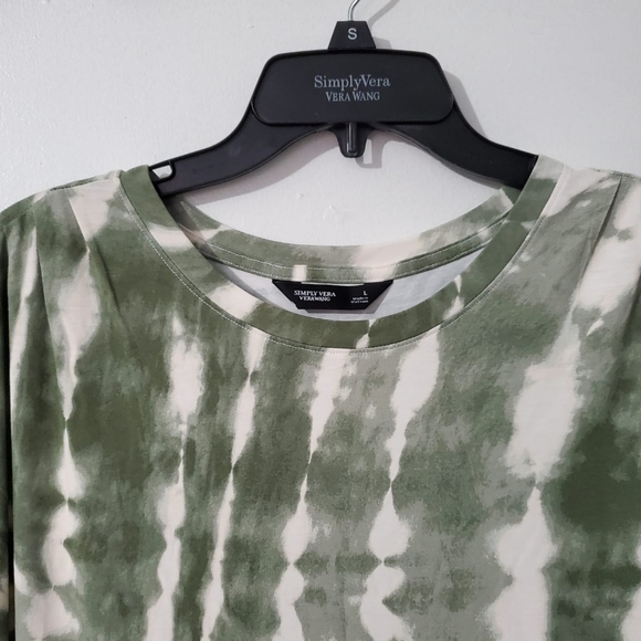 Simply Vera Vera Wang women's pleated Dolman tee. NWT - Picture 2 of 9